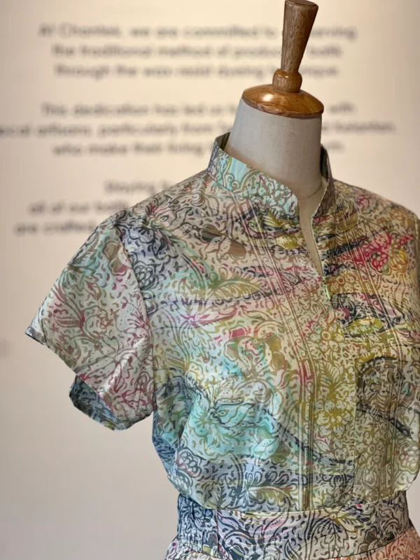 Ayu Set 20  (Minah Top + Ayu Lady Batik Midi Wavy Skirt)